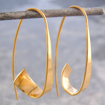 #ad Simple 925 Silver Ear Hook Dangle Drop Earrings Women Wedding Party Jewelry Gift C $2.51