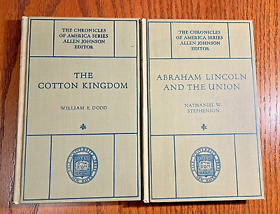 #ad 1919 Chronicles of America Series; 2 books; one on Lincoln and one on Old South $30.00