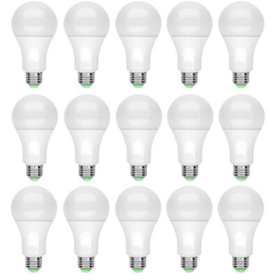 #ad 15 Pack A19 LED Light Bulbs 15W Equivalent 100W Replacement Daylight 6500K E26 $27.70