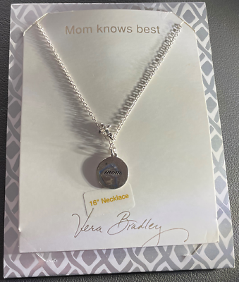 #ad Vera Bradley quot;Mom Knows Bestquot; Necklace NWT $14.99