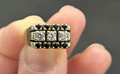 #ad Vintage Style diamond amp; Sapphire Ring $450.00
