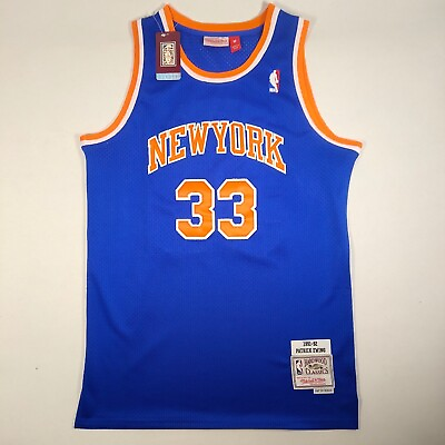 #ad Patrick Ewing New York Knicks Jersey #33 91 92 season vintage blueembroidered $42.80