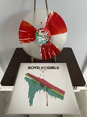 #ad Boys Like Girls Self Titled Vinyl LP Red White Clear Spinner x 500 Free Ship $45.95