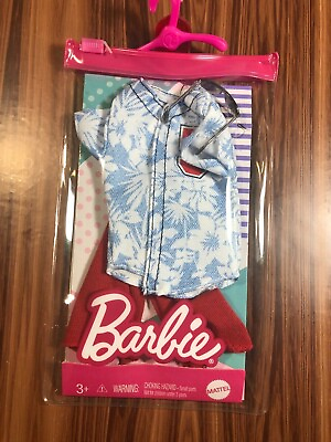 #ad Barbie Ken Hawaiian Fashion Pack Doll Accessories Clothing Fashion Toy NEW $5.99