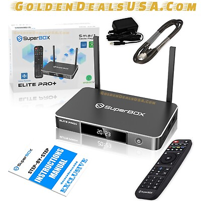 #ad SuperBox Elite Pro TV Box Media Player With NEWLY UPDATED Voice Command Remote $359.00