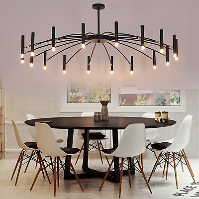 #ad Modern Branch Chandelier Metal Pendant Light Nordic Ceiling Lamp Fixtures Black $159.60