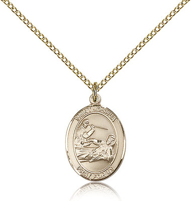 #ad Saint Joshua Medal For Women Gold Filled Necklace On 18 Chain 30 Day Mon... $165.00