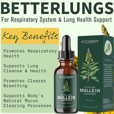 #ad Mullein leaf drops lung purification healthy breathing for respiratory function $8.50