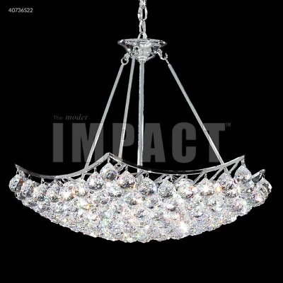 #ad James R Moder 40736S22 Cascade 9 Light Crystal Chandelier Silver Imperial Crysta $882.61