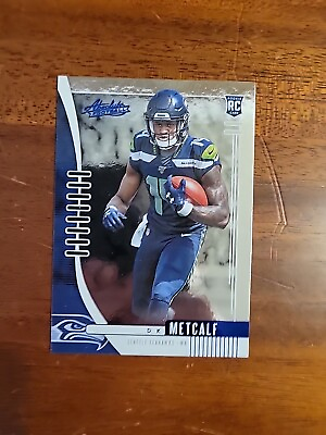 #ad 2019 Panini Absolute DK Metcalf Blue Foil Rookie #114 Seattle Seahawks RC $1.99