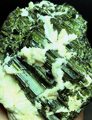 #ad 1239g 1PC Clear Tourmaline—GREEN Tourmaline Crystal Rough gem Rock Specimen g941 $450.00