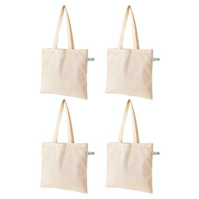 #ad VantageKart Natural Cotton Plain Tote Shopping Bags with Extra Strong 13quot; Handle $30.15