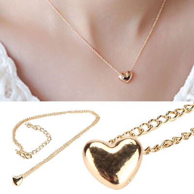 #ad Fashion Jewelry Pendant Choker Chunky Statement Bib Chain Gold Necklace $8.00