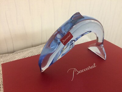 #ad 2 Dolphins Colour Blue Sky Crystal Baccarat Price per Unit $254.06