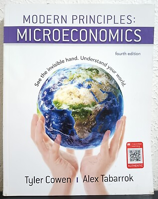 #ad Modern Principles: Microeconomics by Alex Tabarrok and Tyler Cowen 2017 Trade $38.99
