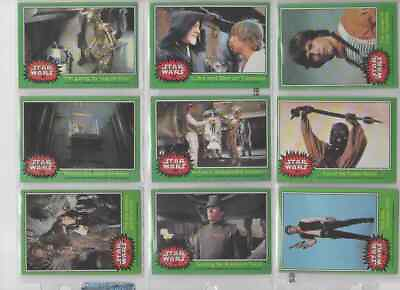 #ad 8B3 2 1977 Star Wars Green Series 4 Trading Cards Your Choice Really Nice Cards $2.99