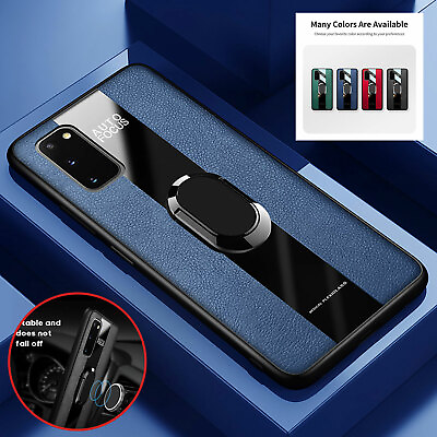 #ad Shockproof Leather Ring Cool Case For Samsung S21 Note 20 Ultra S20 S10 Plus S9 $11.27