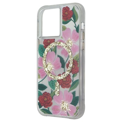 #ad Rifle Paper Co. Protective Case for MagSafe for iPhone 14 Pro Max Rose Garden $10.95