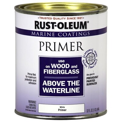 #ad Rust Oleum 207014 Marine Wood and Fiberglass Primer 1 Quart Pack of 1 $53.99