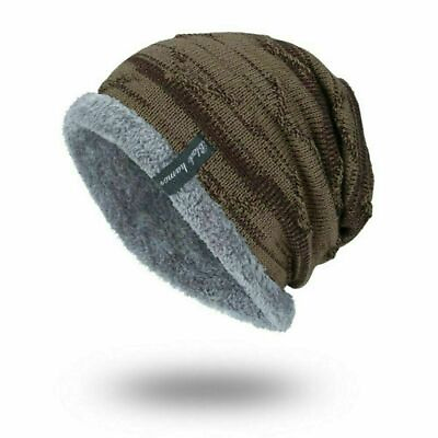 #ad Spikerking Men#x27;s Soft Lined Thick Knit Skull Cap Warm Winter Slouchy Beanies Hat $15.80