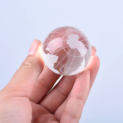 #ad New Crystal World Globe Frosted Glass Ball Photography Props 40mm $9.99