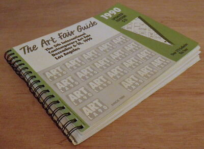 #ad 1990 LA ART FAIR GUIDE 5th Contemporary Art Fair Thomas Bros Map Book Parody $62.50