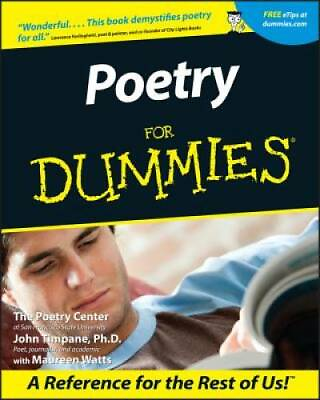 #ad Poetry For Dummies Paperback By The Poetry Center GOOD $4.34