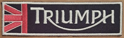 #ad Triumph Motorcycles embroidered Iron on patch $7.65