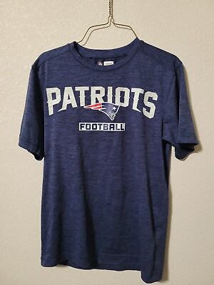 #ad New England Patriots Football NFL TX3 Cool Team Apparel Blue t shirt Small S26 $25.00