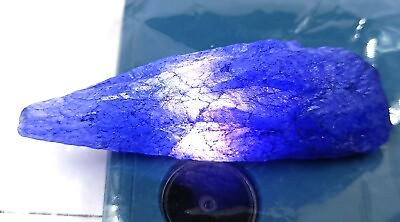 #ad Exclusive Sale Blue Sapphire Rough 141.10 Ct Certified Rare African Gemstone YSU $7.14