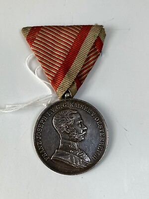 #ad large Austrian Silver Bravery medal 1914 1916 $149.99