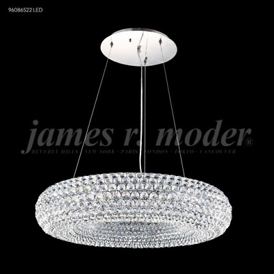 #ad James R Moder 96086S22 Contemporary 10 Light Crystal Chandelier Silver Imperial $1382.00