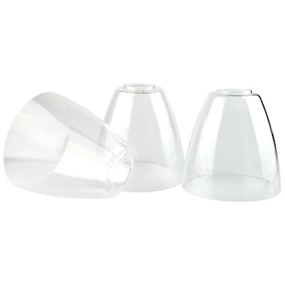 Kira Home Porter 5.5quot; Glass Shades Clear Replacement Glass 1.75quot; 3 Pack $25.84