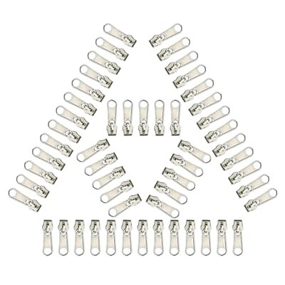 #ad #5 Silver Zipper Pull55Pcs Bulk Zipper Pulls for Sewing and CraftsBagsLuggage... $20.45