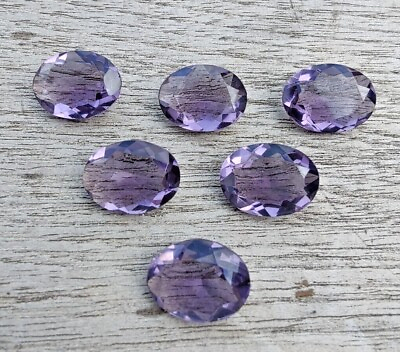 #ad AAAquality Natural Amethyst Oval Shape Faceted Cut Calibrated Loose Gemstone $44.79