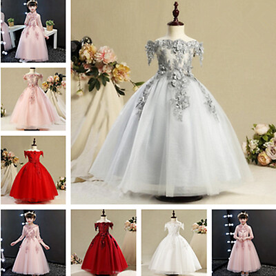 #ad Flower Girl Dress Communion Party Prom Princess Pageant Bridesmaid Wedding Dress $56.38