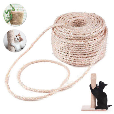 #ad Sisal Rope for Cat Scratching Post Cat Tree Natural Sisal Rope 6mm Accessories $10.28