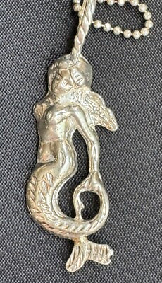#ad SOLID CAST 925 STERLING SILVER MERMAID PENDANT NECKACE $60.00