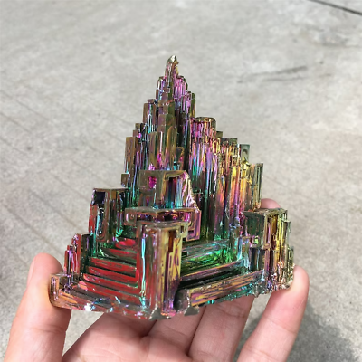 #ad Natural Raw Aura Rainbow Titanium Bismuth Quartz Crystal Mineral Specimens Gift $14.06