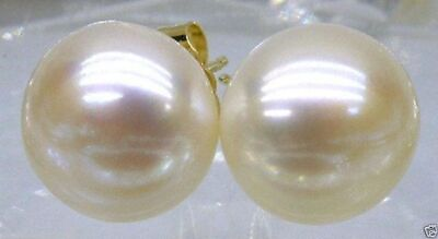#ad Wholesale AAA Akoya 9 10mm White Pearl Earrings 14k Gold Limited Time Promotion $11.99