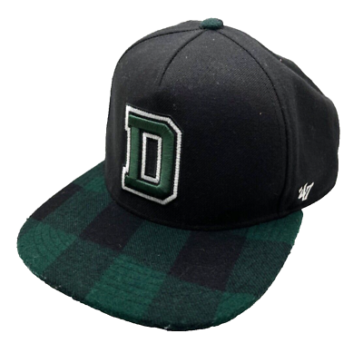 #ad Dartmouth Big Green NCAA Hat Cap Strapback Plaid Black Green ‘47 Wool NWOT $50.00