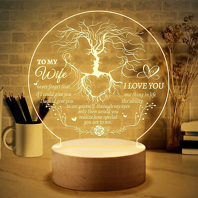 #ad Mothers Day Gifts for Wife Romantic Night Light Gifts for Her Wife Best Gift $12.98