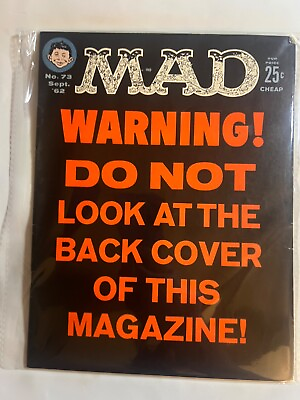 #ad Mad Magazine Sept 1962 $19.95
