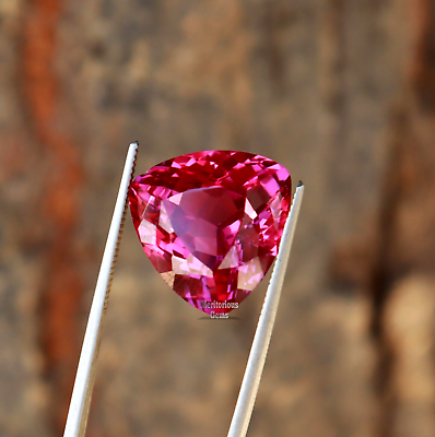 #ad 5.60 Ct Natural Pink Spinel Certified Loose Gemstone AAA Trillion Cut Spinel $31.19