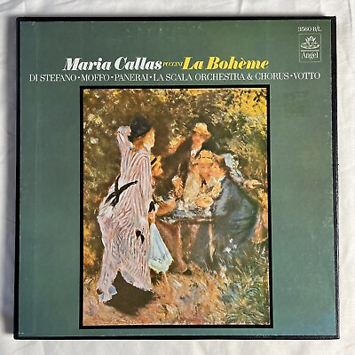 #ad MARIA CALLAS Puccini: La Boheme 1974 Vinyl LP Angel 3560 B L VG $7.95