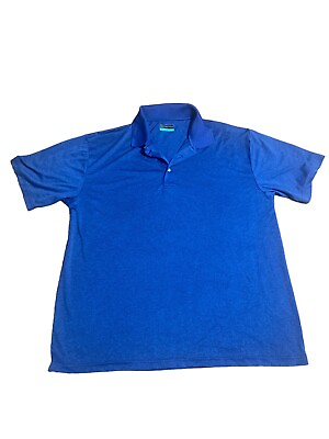 #ad Pga Mens Blue Short Sleeve Pullover Golf Polo Shirt Size 2x $16.00
