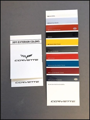 #ad 2011 Chevrolet Corvette Color Selector Paint Guide Brochure Chevy $15.96