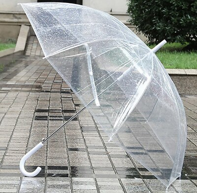 #ad 1pc Transparent Umbrella Outdoor Personality Fashion umbrella photography $12.99