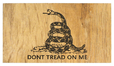 #ad Gadsden Flag Don#x27;t Tread On Me Sign Plaque Laser Engraved Pick Style $17.50