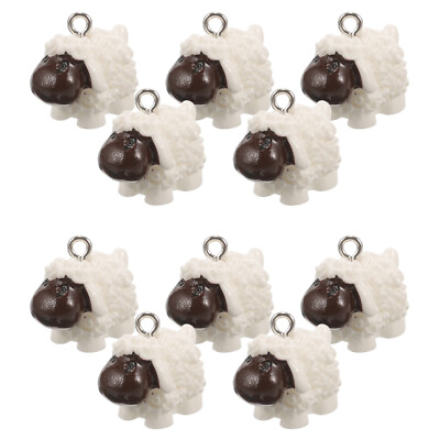 #ad 10 Pcs Jewelry Charm Sheep Necklace Pendant Charms for Animal $6.56